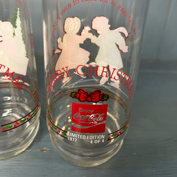 Set of (3) Vintage Holly Hobbie Coca Cola Limited Edition Glasses 1977 - Picture 4 of 6